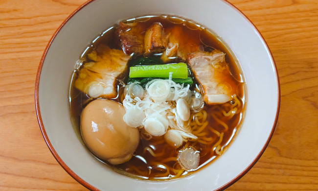 チャーシューのタレで作ったオリジナルラーメン