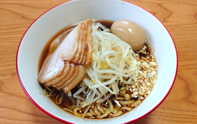 チャーシューのタレで作ったオリジナルラーメン　二郎風