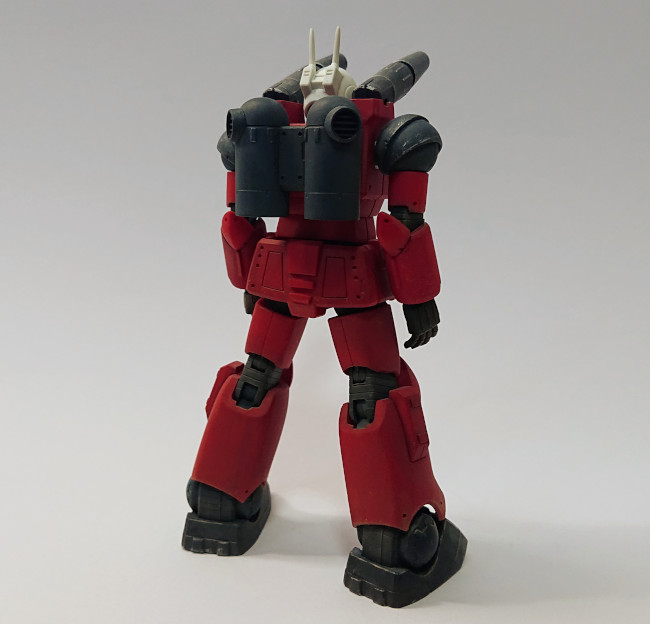 HGUCガンキャノン アクリルガッシュ筆塗り