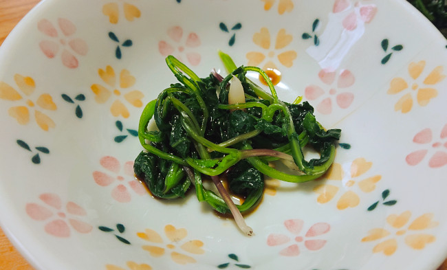 二十日大根のお浸し