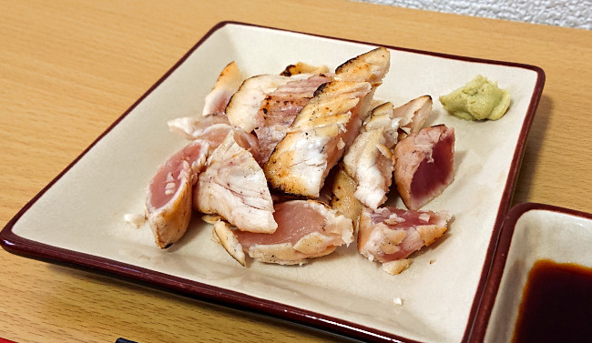 びんながマグロの藁焼き