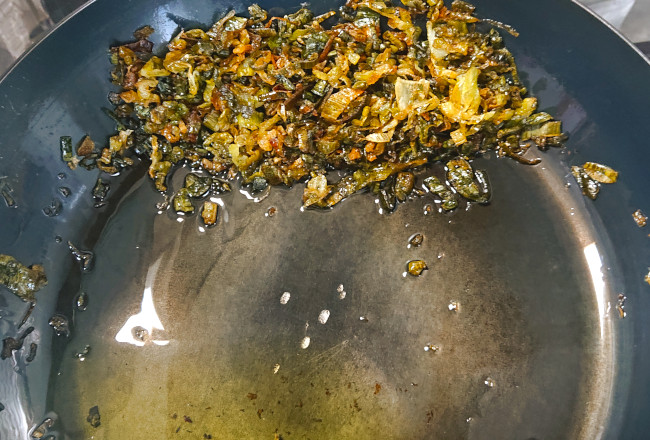 あとは余熱で火を通す