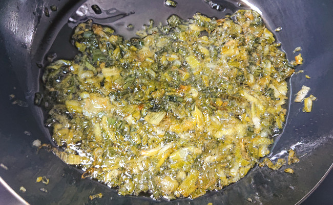 このぐらいで一旦火を止める