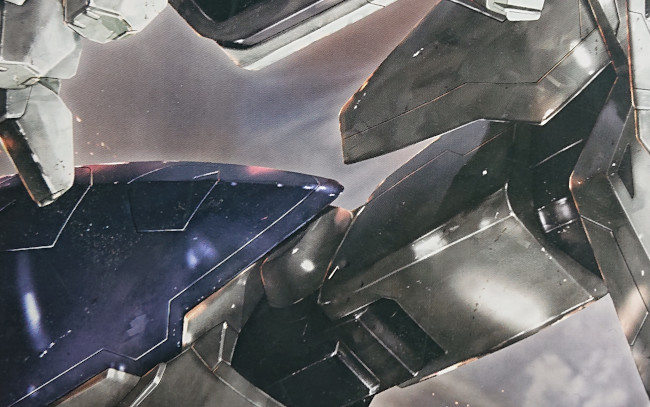 HGUC 1/144 Ξ（クスィー）ガンダム　脚部の形状　箱絵