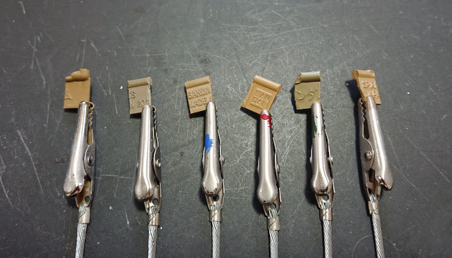 調色して塗りつけて